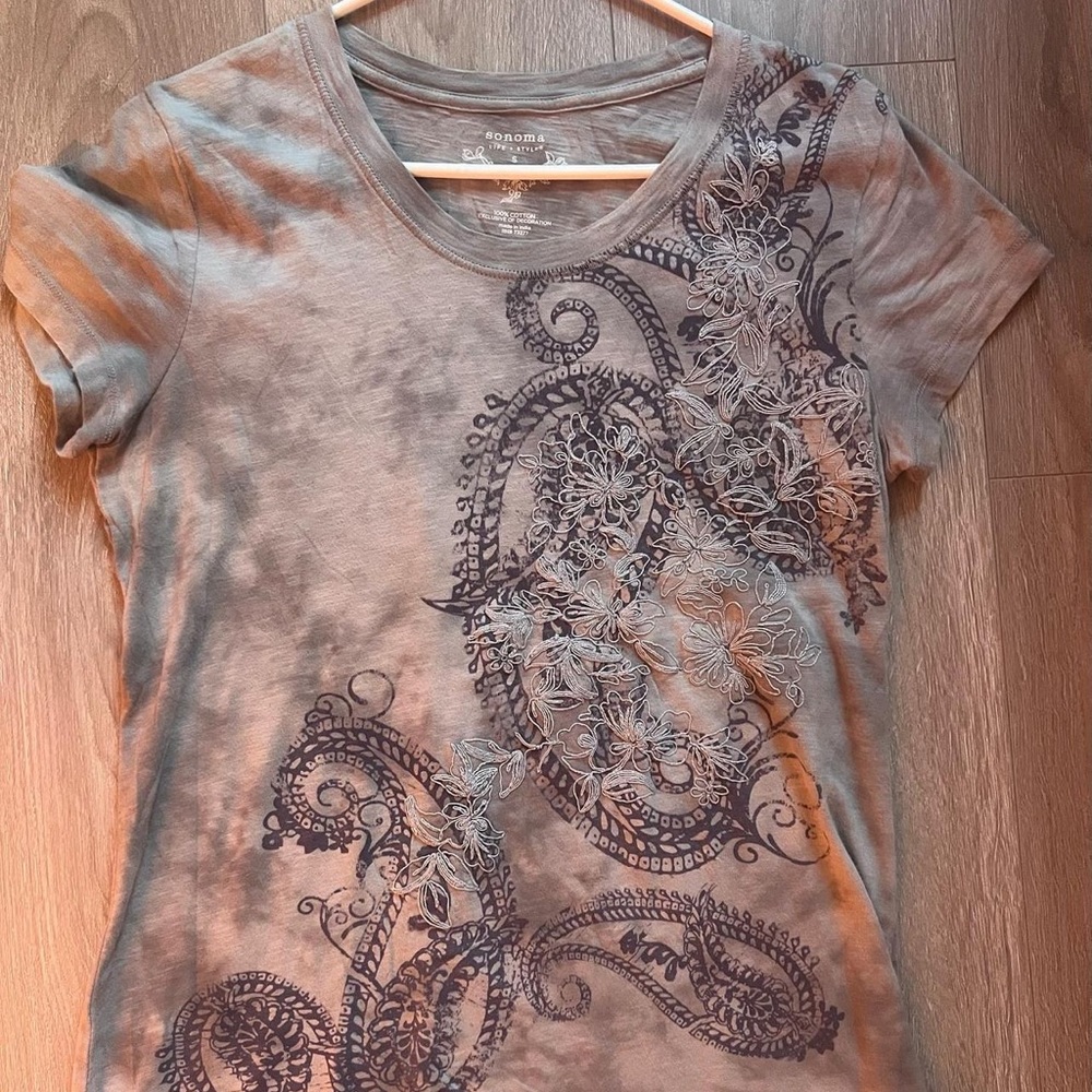 SONOMA- Y2K ALL OVER DESIGN T-SHIRT